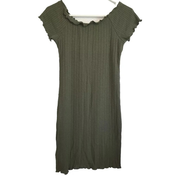 No Boundaries Juniors Dress Hunter Green Large size 11 13 Skater Retro Y2K - Picture 2 of 2